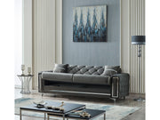 Bolivya 3-pieces (Sofa & Loveseat & Chair) Livingroom Set Grey in Grey - 101-BOL-AN152-321