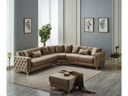 Bolivya Convertible Sectional Sofa Beige in Beige - 105-BOL-ANK153-5