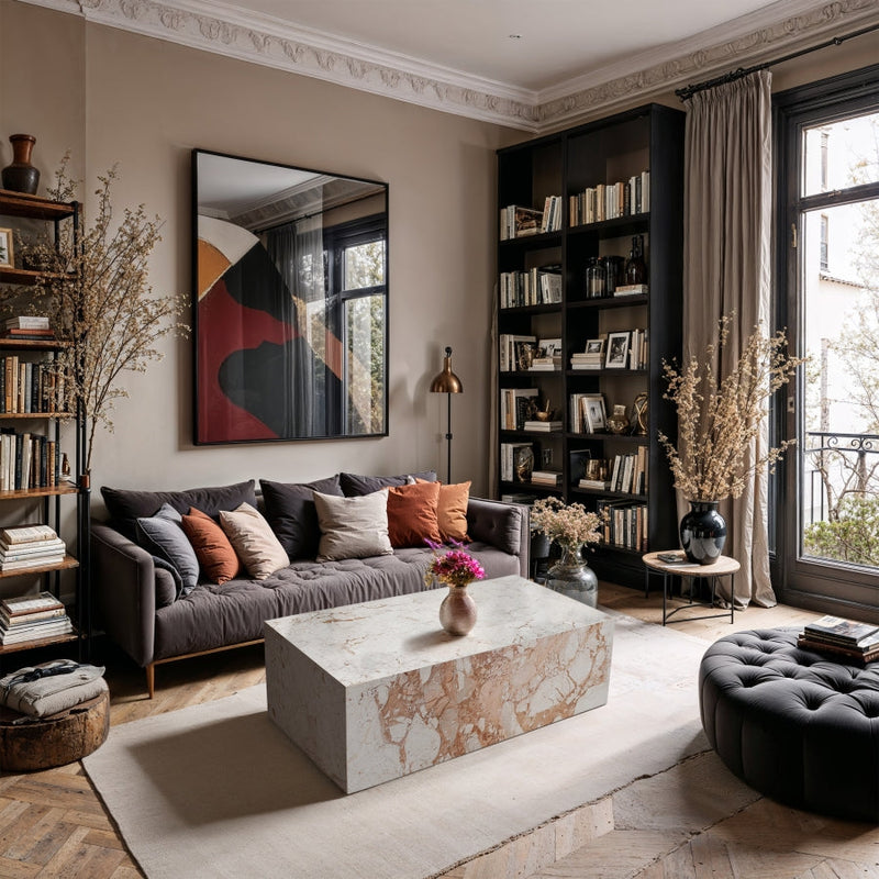 Bolzano Marble Coffee Table in Breccia - 251Breccia-CT