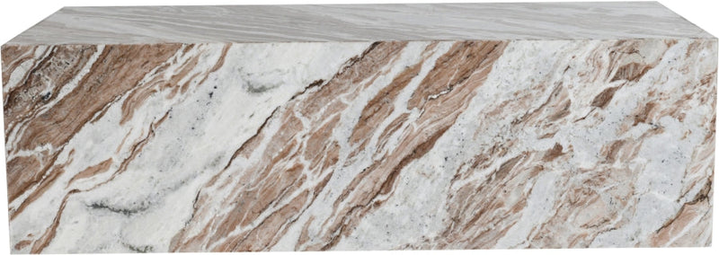 Bolzano Marble Coffee Table in Brown - 251Brown-CT