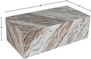 Bolzano Marble Coffee Table in Brown - 251Brown-CT
