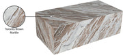 Bolzano Marble Coffee Table in Brown - 251Brown-CT