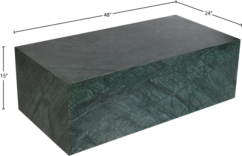 Bolzano Marble Coffee Table in Green - 251Green-CT