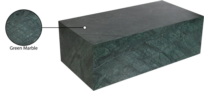 Bolzano Marble Coffee Table in Green - 251Green-CT