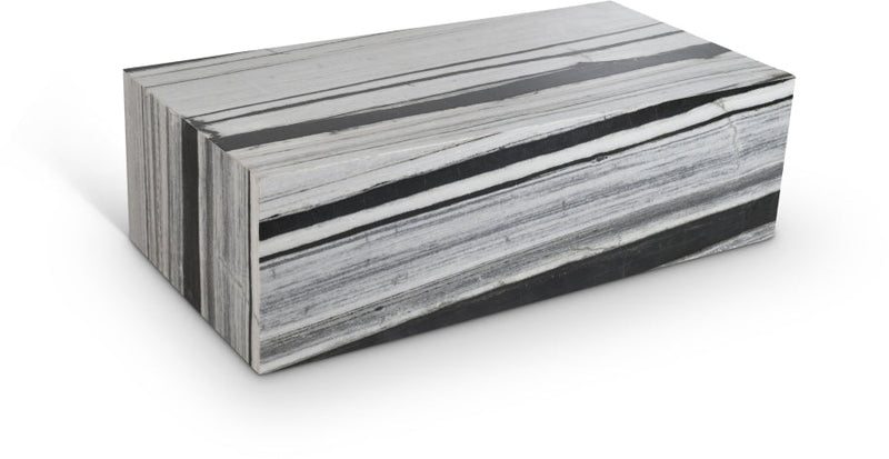 Bolzano Marble Coffee Table in Panda - 251Panda-CT