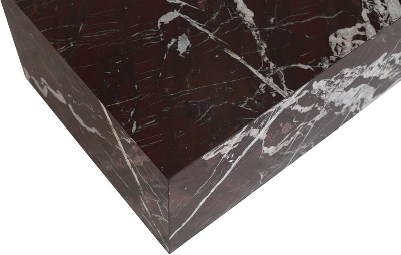 Bolzano Marble Coffee Table in Red - 251Cherry-CT