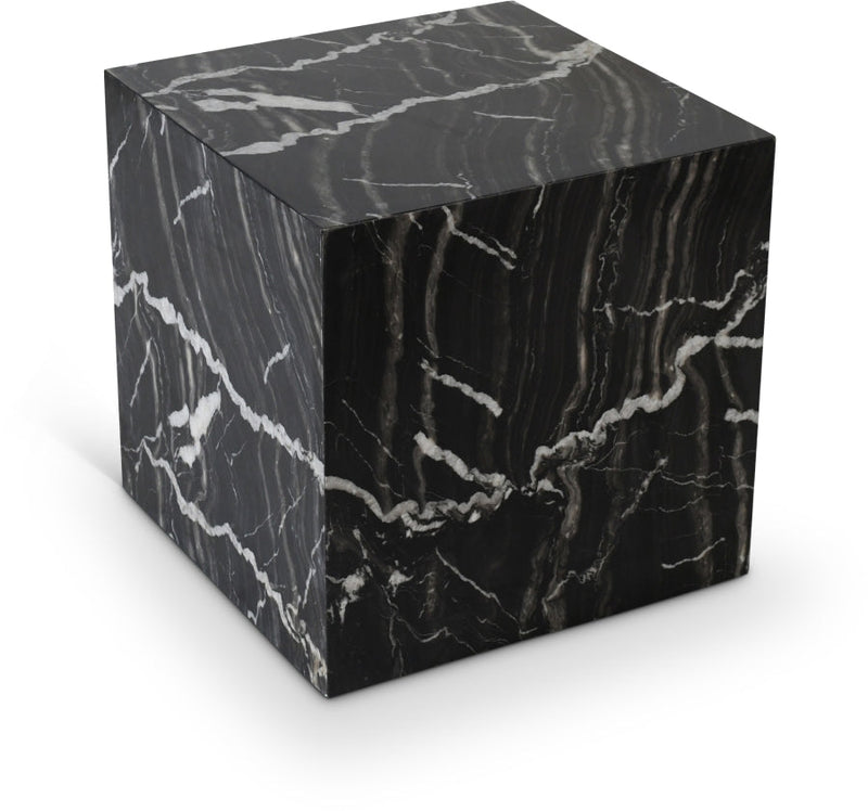 Bolzano Marble End Table in Black - 251Black-ET