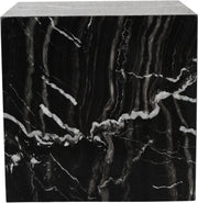 Bolzano Marble End Table in Black - 251Black-ET
