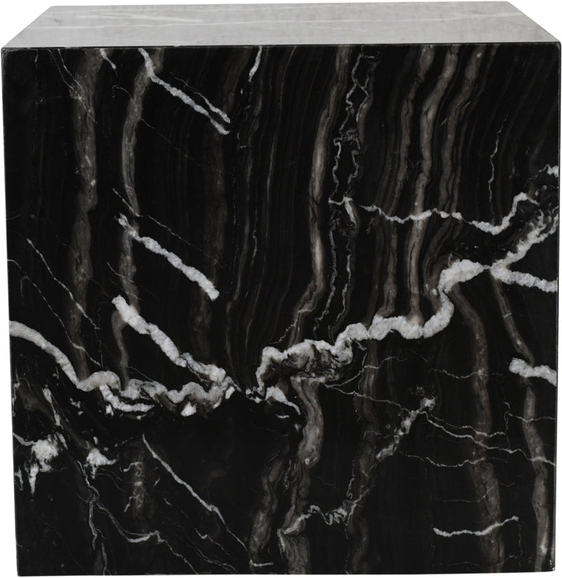 Bolzano Marble End Table in Black - 251Black-ET