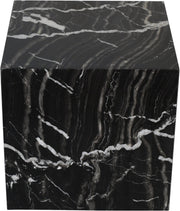 Bolzano Marble End Table in Black - 251Black-ET