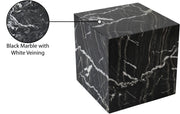 Bolzano Marble End Table in Black - 251Black-ET