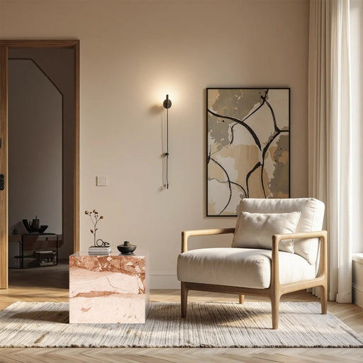 Bolzano Marble End Table in Breccia - 251Breccia-ET