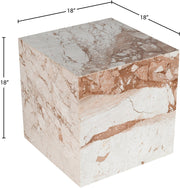Bolzano Marble End Table in Breccia - 251Breccia-ET