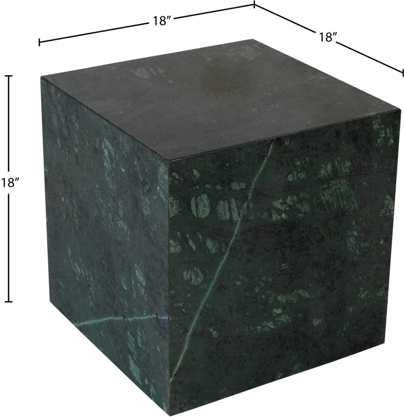 Bolzano Marble End Table in Green - 251Green-ET