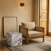 Bolzano Marble End Table in Viola - 251Viola-ET