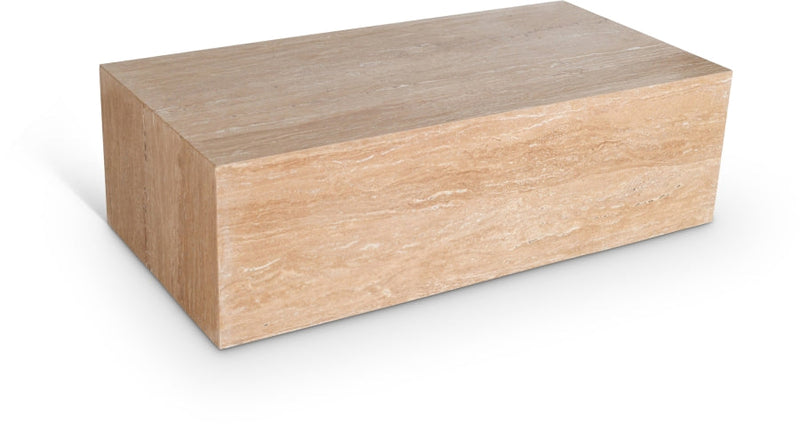 Bolzano Travertine Coffee Table in Natural - 251Travertine-CT