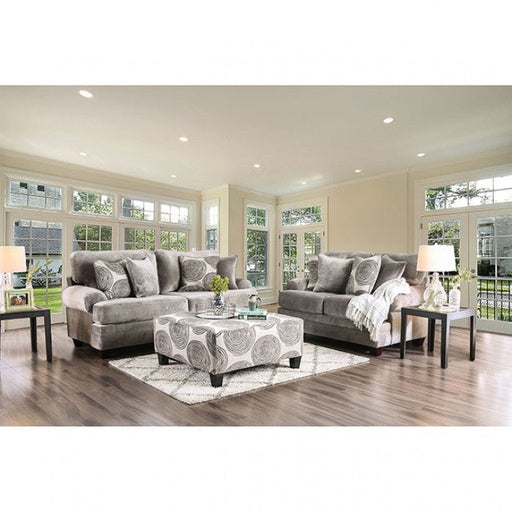 Bonaventura Gray/Pattern Sofa - SM5142GY-SF