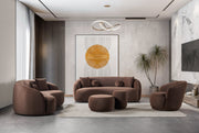 Bonita Coffee Velvet Sofa 91" - BONITACOFFEEVL-S