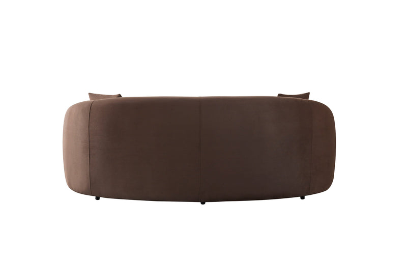 Bonita Coffee Velvet Sofa 91" & Loveseat 81" - BONITACOFFEEVL-SL