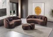 Bonita Coffee Velvet Sofa 91" & Loveseat 81" - BONITACOFFEEVL-SL