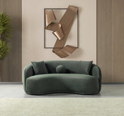 Bonita Green 81" Velvet Loveseat from Nova Furniture - Luna Furniture
