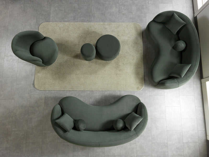 Bonita Green 81" Velvet Loveseat from Nova Furniture - Luna Furniture