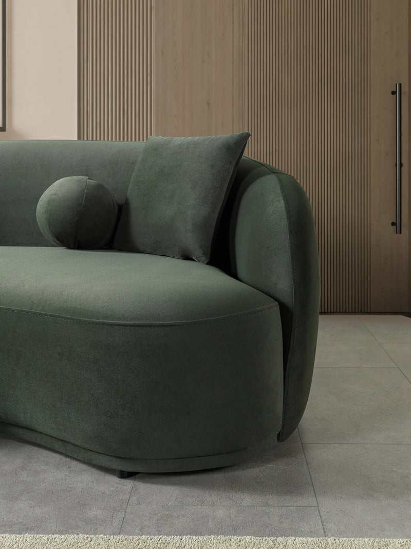 Bonita Green 81" Velvet Loveseat from Nova Furniture - Luna Furniture