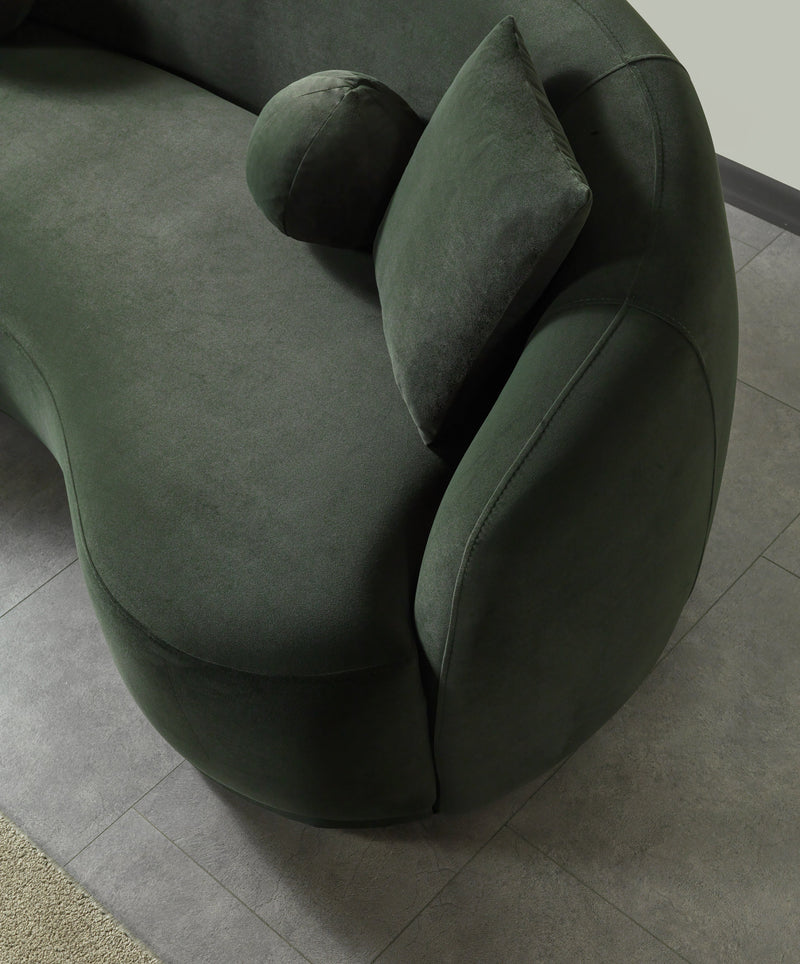 Bonita Green 81" Velvet Loveseat from Nova Furniture - Luna Furniture