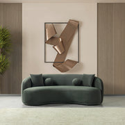 Bonita Green Velvet Sofa 91" - BONITAGREENVL-S