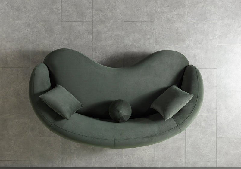 Bonita Green Velvet Sofa 91" & Loveseat 81" [ETA: 9/10] - BONITAGREENVL-SL