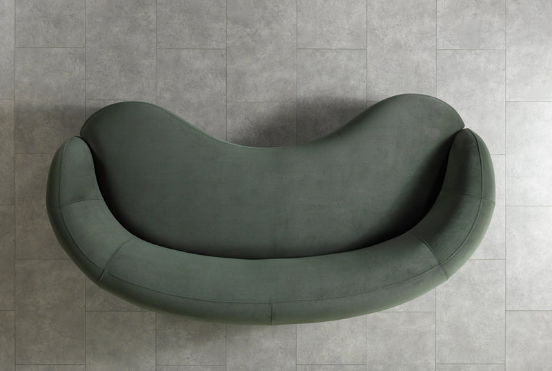 Bonita Green Velvet Sofa 91" & Loveseat 81" [ETA: 9/10] - BONITAGREENVL-SL