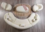 Bonita Ivory Boucle 3 - Piece Curved Sectional - Gate FurnitureSectional