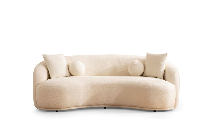 Bonita Ivory Boucle Loveseat - BONITAIVORY-L