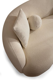Bonita Ivory Boucle Loveseat - BONITAIVORY-L