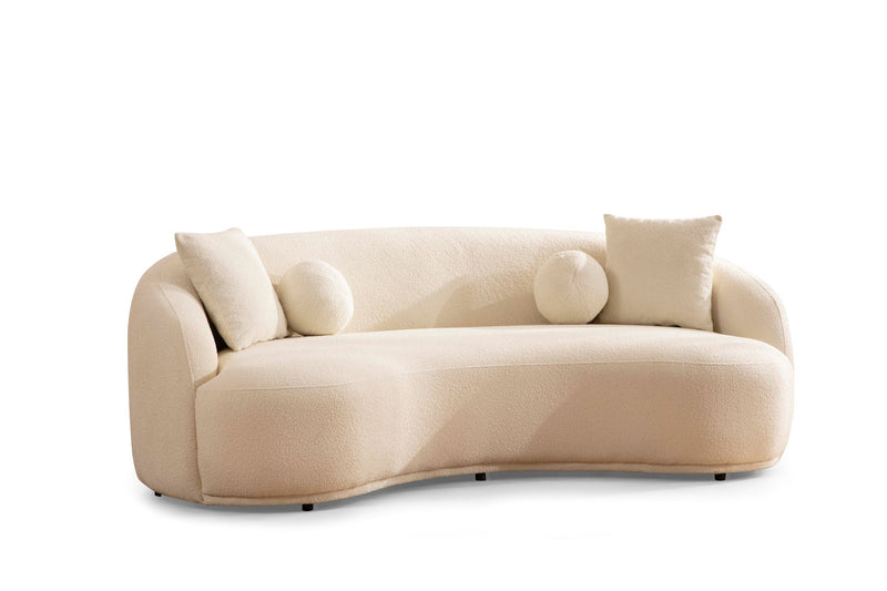 Bonita Ivory Boucle Sofa - BONITAIVORY-S