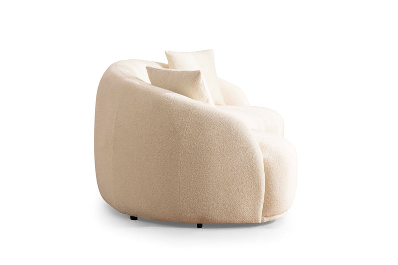 Bonita Ivory Boucle Sofa - BONITAIVORY-S
