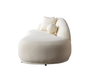 Bonita Ivory Boucle Sofa Chaise 87" - BONITAIVORY-SC