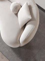 Bonita Ivory Velvet Sofa 91" & Loveseat 81" - BONITAIVORYVL-SL