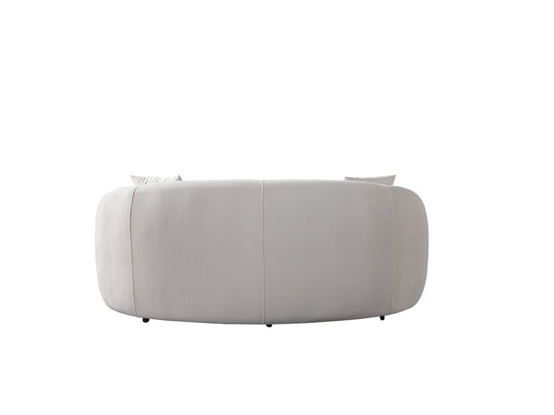 Bonita Ivory Velvet Sofa 91" & Loveseat 81" - BONITAIVORYVL-SL