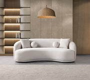 Bonita Ivory Velvet Sofa 91" & Loveseat 81" - BONITAIVORYVL-SL
