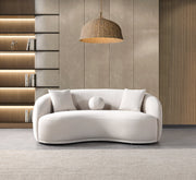 Bonita Ivory Velvet Sofa 91" & Loveseat 81" - BONITAIVORYVL-SL