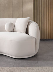 Bonita Ivory Velvet Sofa 91" & Loveseat 81" - BONITAIVORYVL-SL