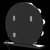 BONJOUR MIRROR-6 BLACK - BONJOUR MIRROR-6 BLACK