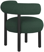 Bordeaux Boucle Fabric Upholstered Accent Chair in Green - 495Green