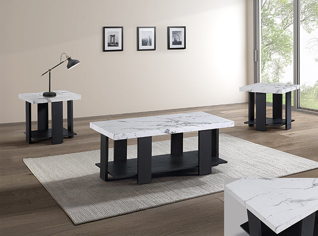 Boris 3-Pk Cocktail Set-Faux Marble - 4230SET-MBL
