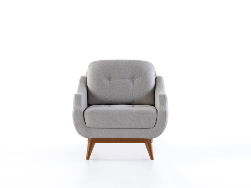 Boss 4-pieces (2 Sofa & 2 Chair) Livingroom in Light Grey - Anthracite - 200-ZEN-BOS-LGRE-ANT-3311