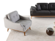 Boss 4-pieces (2 Sofa & 2 Chair) Livingroom in Light Grey - Anthracite - 200-ZEN-BOS-LGRE-ANT-3311