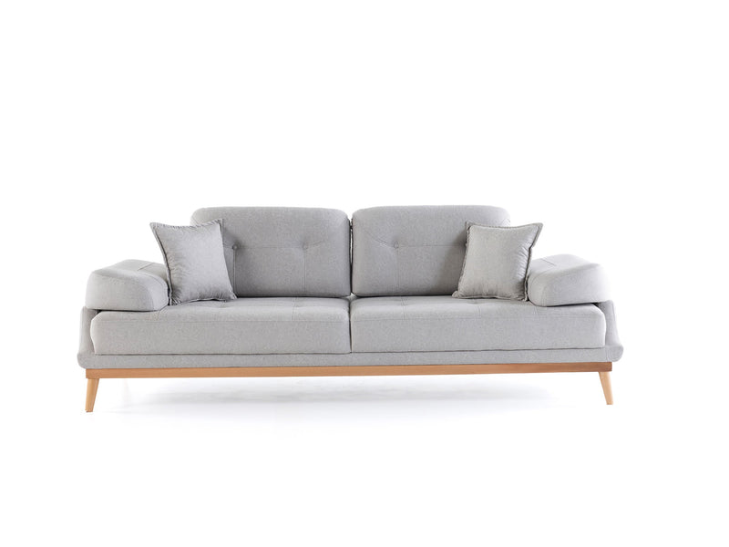 Boss 4-pieces (2 Sofa & 2 Chair) Livingroom in Light Grey - Anthracite - 200-ZEN-BOS-LGRE-ANT-3311