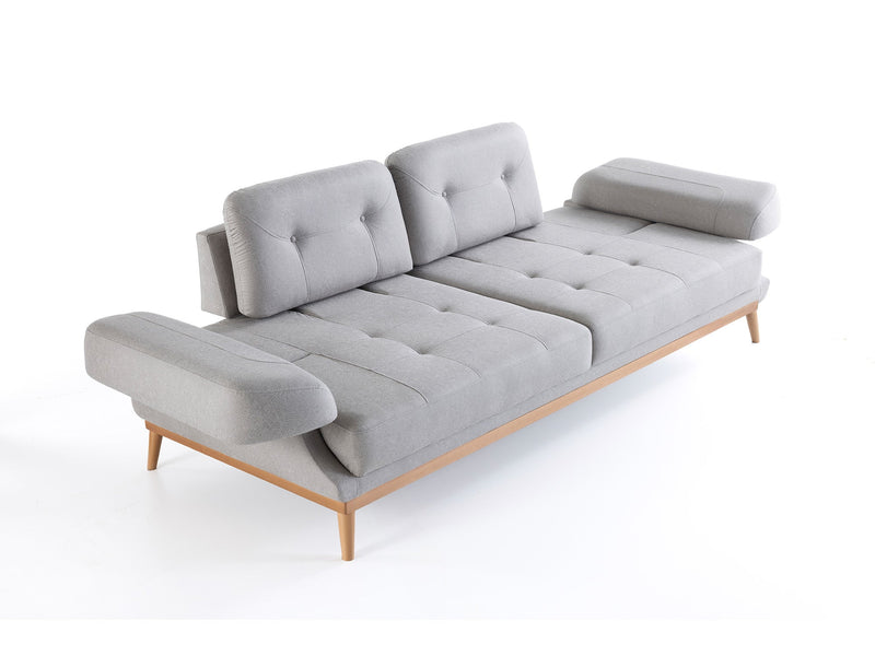 Boss Convertible Sofa in Light Grey - 200-ZEN-BOS-LGRE-3