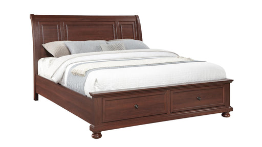 Boston King Bed Walnut - Boston King Bed Walnut